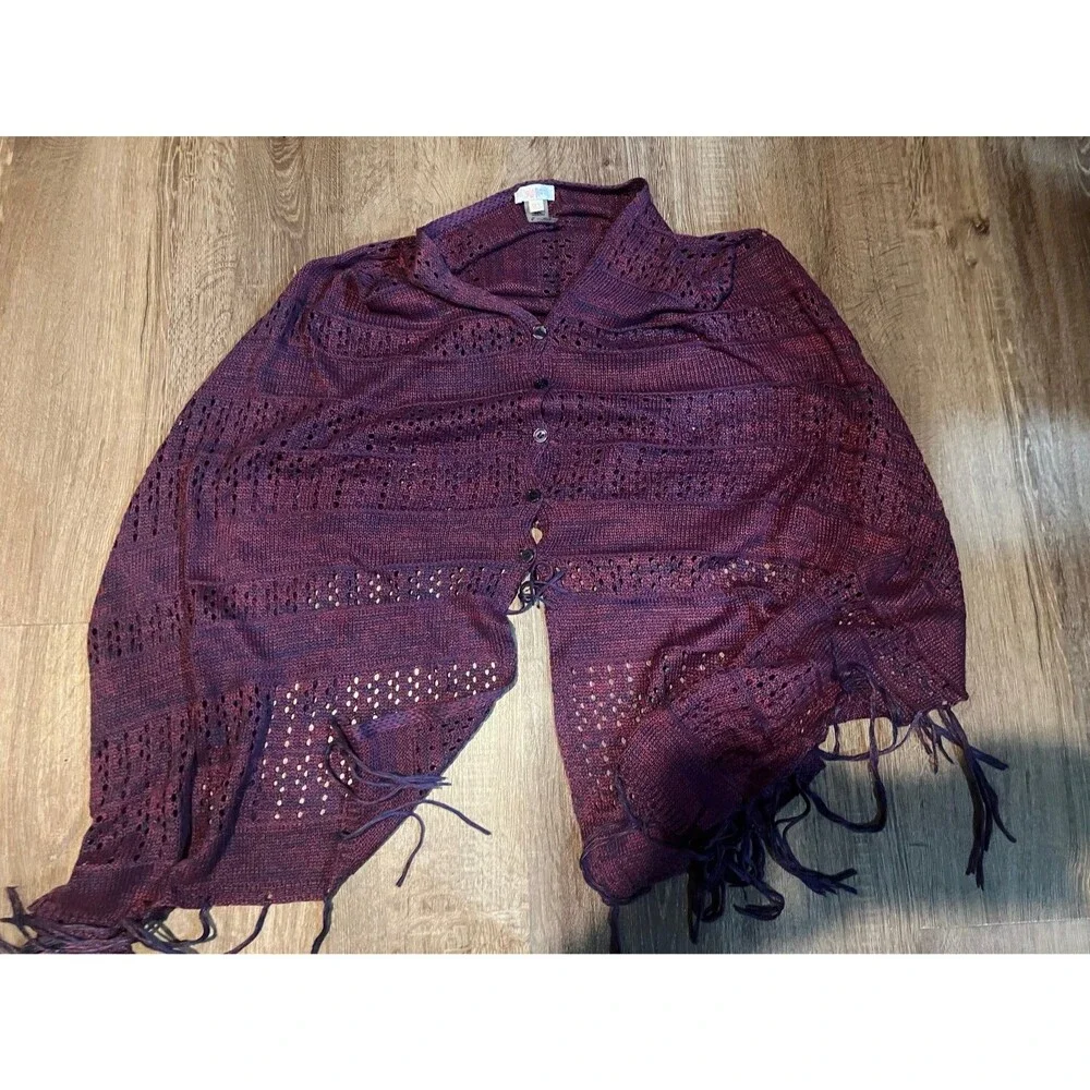 Lularoe‎ Mimi purple maroon scarf shawl